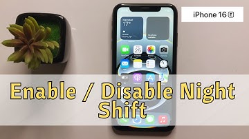 How to Enable / Disable Night Shift on iPhone 16e #new