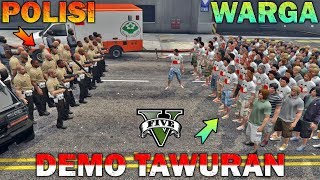 TAWURAN!! POLISI VS WARGA DIBULAN PUASA - GTA 5 PARODY 86 KOCAK screenshot 4