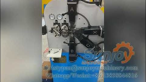 sjoy® Sunjoy Machinery2.0mm Compression Spring Making machine--SJCJ-616CNC. 23006, spring coiler 414