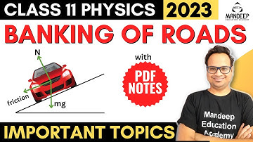 Banking of Roads Derivation Class 11 Physics Important Derivations For Final Exam 2023