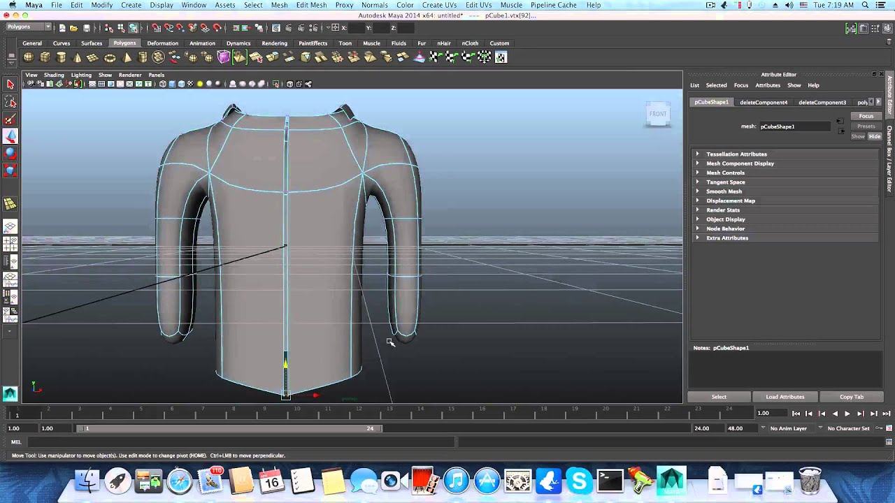 Maya Modeling Tutorial- basic guide lines for creating a jacket coat ...
