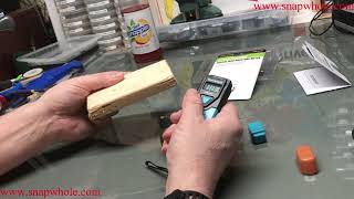 Harbor Freight Digital Mini Moisture Meter Setup and Use Demonstration