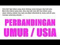 [TRIK UMUR] Konsep Mudah Perbandingan Umur / Usia Prediksi TIU SKD CPNS