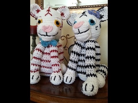 Test crochet - Tigre blanc - Bienvenue chez moi !