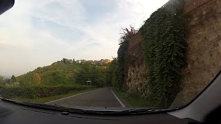 Canneto Pavese to Broni, Province of Pavia, Lombardy (Lombardia), Italy (Italia) – onboard camera