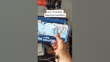 day 1 of making datamosh transitions 💀 #shorts