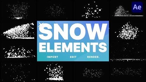 Christmas Snow Elements | After Effects Template