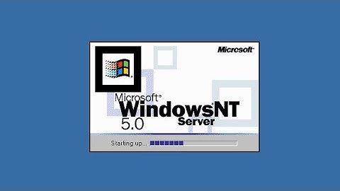 Windows NT 5.0 Server Startup and Shutdown Screen Evolution