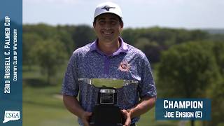 Joe Ensign Hangs on To Win 23rd Russell C. Palmer Cup Joe Ensign Hangs on To Win 23rd Russell C. Palmer Cup