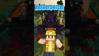 So ist dein Netherportal ultra Cool #minecraft #minecraftshorts #minecraftbuilding