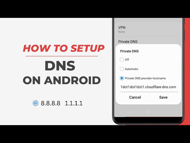 How to Change DNS Server in Android for Mobile Data & WiFi - YouTube
