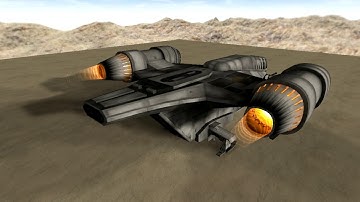 Jedi Academy MOD - "Razor Crest" Engine failure test