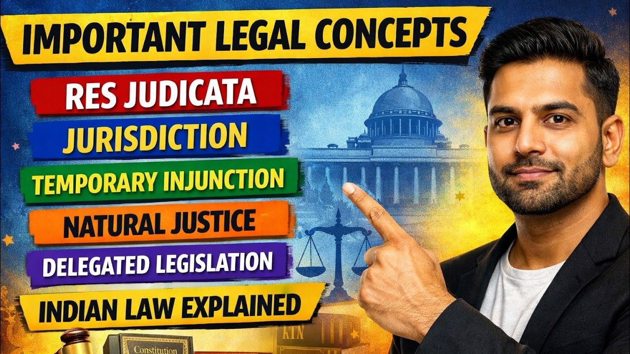 Res Judicata, Jurisdiction, Temporary Injunction, Natural Justice & Delegated Legislation