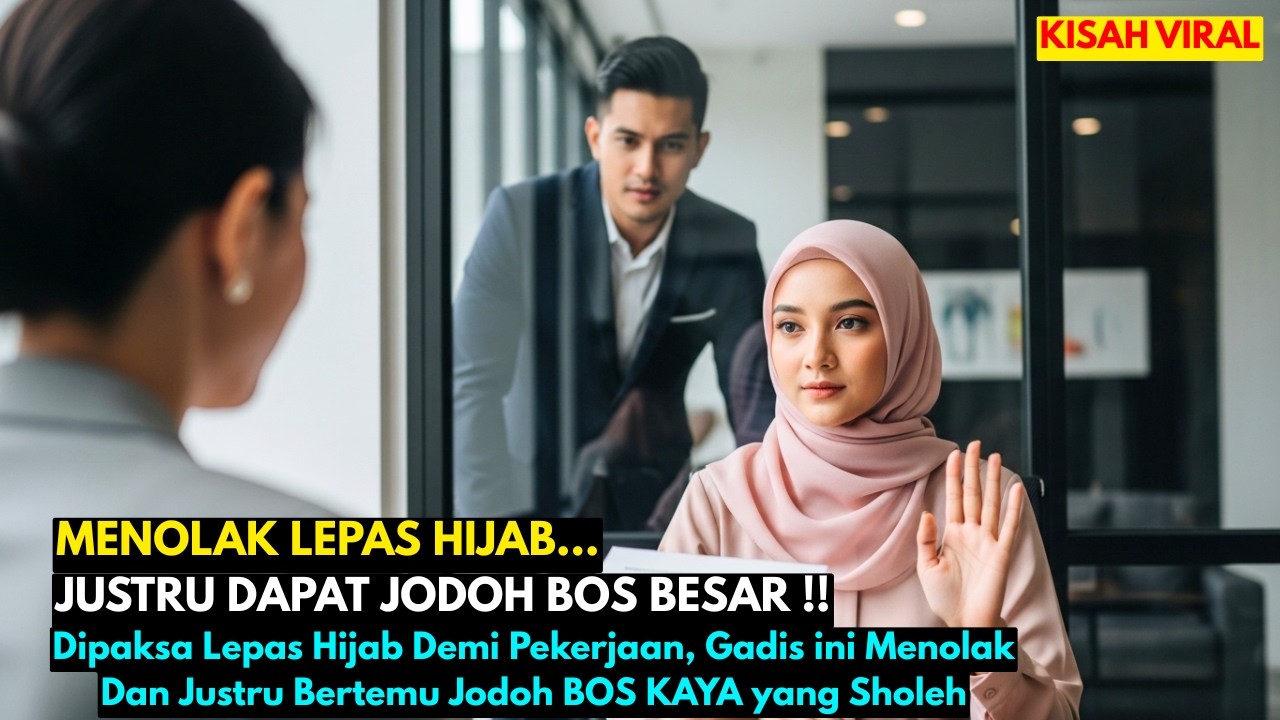 Dipaksa Lepas Hijab Demi Pekerjaan, Gadis ini Menolak dan Justru Bertemu Jodoh BOS KAYA yang Sholeh