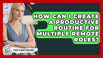 How Can I Create A Productive Routine For Multiple Remote Roles? - Guide To Work From Home