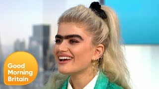 Monobrow Model Sophia Hadjipanteli Stands Up to Trolls and Death Threats | Good Morning Britain