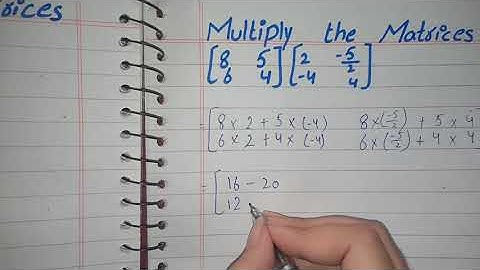 Multiplication of Matrix in Urdu, Multiplication of Matrix in Hindi