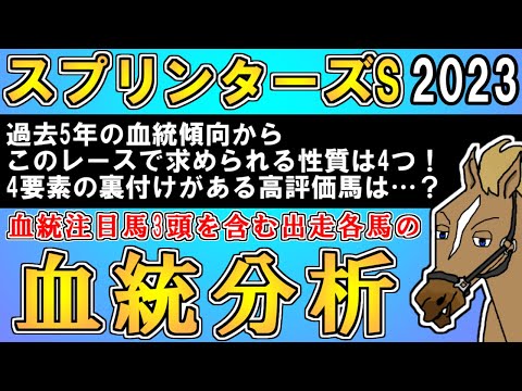 【スプリンターズステークス2023】過去5年血統チェック 出走各馬の血統分析付き！【バーチャルサラブレッド・リュウタロウ/競馬Vtuber】