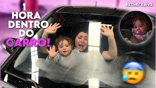 FICAMOS 1 HORA dentro do carro😨 | Desafio com a Diva