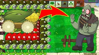 99 Gatling Pea Cob Cannon vs Wall Nut Red vs 999 Gargantuar - Plants vs Zombie