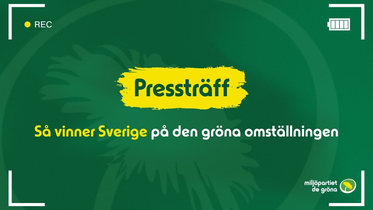Pressträff: Så vinner Sverige på den gröna omställningen