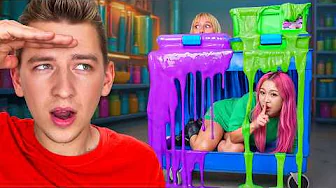 Hide and Seek in World's LARGEST Slime Factory!