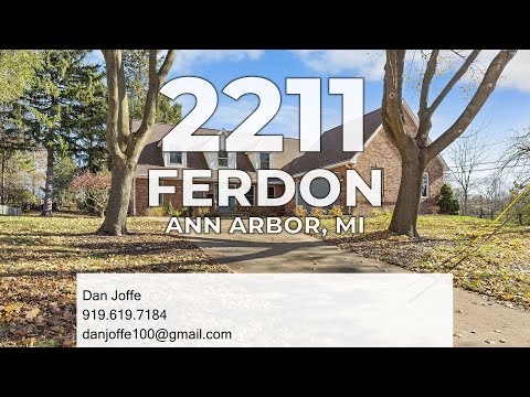 2211 Ferdon Road, Ann Arbor, MI home video tour