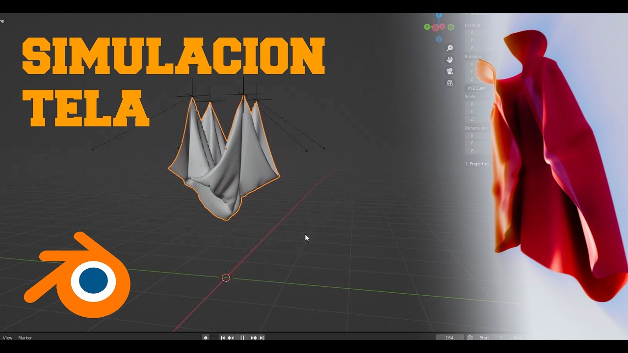 Como simular tela en movimiento fácilmente (Blender 3.1) - YouTube