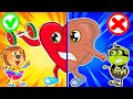 Warms A Cold Heart! Learn Healthy Habits with Hot vs Cold Heart 🍒 Lion Family | Cartoon for Kids