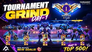 😱 MASTER 1 IS TOO EASY! I WON EVERY TOURNAMENT BATTLE! 💀🔥 | DAY 1 | Mech Arena