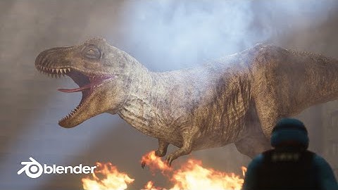Jurassic World T.Rex Animation | VFX Breakdown Blender