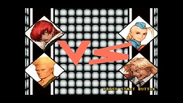 Unlikely couple... Capcom vs SNK: Pro Iori and Guile PS1 playthrough.