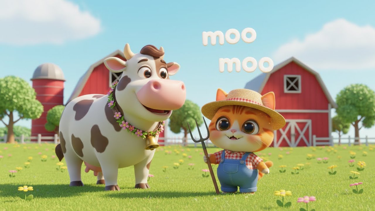 Baby Kitty’s Farm Song for Kids | Fun Nursery Rhyme & Baby Songs 🐱🚜🎶