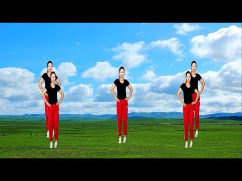 動感健身操《借我一點愛》節奏帶勁，簡單的幾個動作還可以健身【紅豆廣場舞】动感健身操借我一点爱节奏带劲简单的几个动作还可以健身