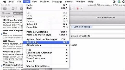 How to Create a Hyperlink in Mac Mail : Internet Tips & Basics