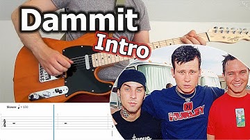 Thumbnail of blink-182 - Dammit Intro Guitar Riff (with Tabs)