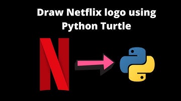 #09 Draw Netflix Logo using Python Turtle