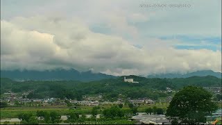 6月1日」ライブカメラ　風越山、JR飯田線、天竜川