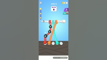 Tangle Master 3D Level 15 Answer Walkthrough Solution,, 📲#Shorts