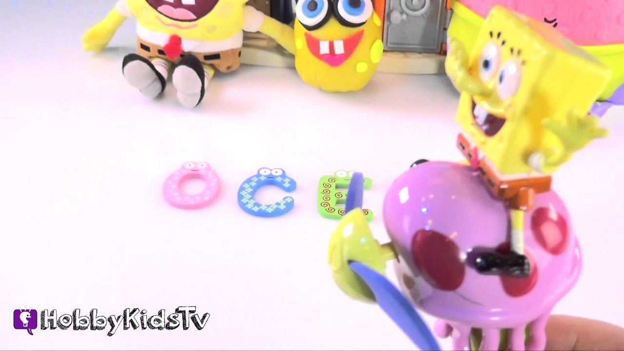 Spongebob surprise egg word play doh surprise toy hobbykidstv youtube
