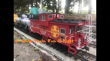 Awesome G- Scale Train Run At Night