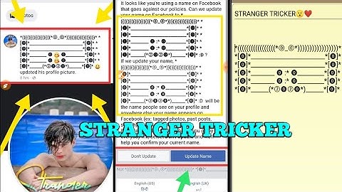 How to make Bubble+Line+Emoji Name Facebook  Account With New Symbol By || STRANGER TRICKER || 2020
