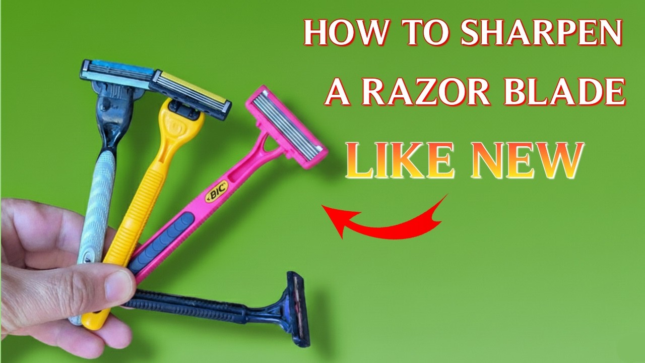Pyramid Shape Sharpens Razorblade A Trick No One Told You: Sharpen A Razor Blade In 30 Seconds! Save ...