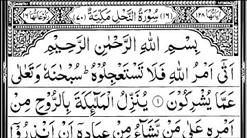 سورة النحل كاملة مكتوبة بصوت الشيخ عبد الرحمن السديس #القرآن_الكريم #quran #سورة_النحل
