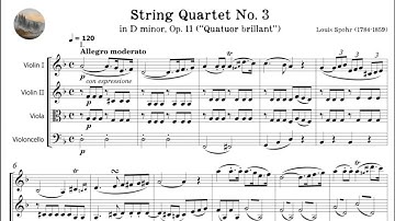 Louis Spohr - String Quartet No. 3, Op. 11 "Quatuor brillant No. 1" (1806)