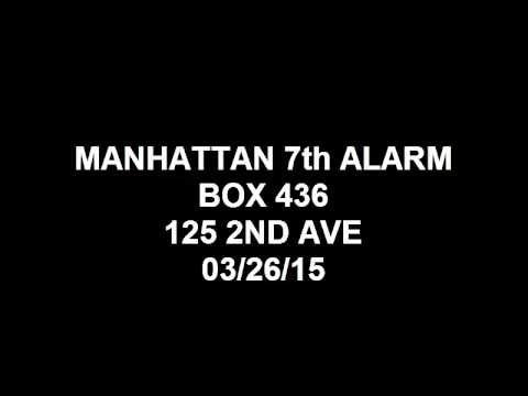 FDNY Radio: Manhattan 10-60 7th Alarm Box 436 03/26/15