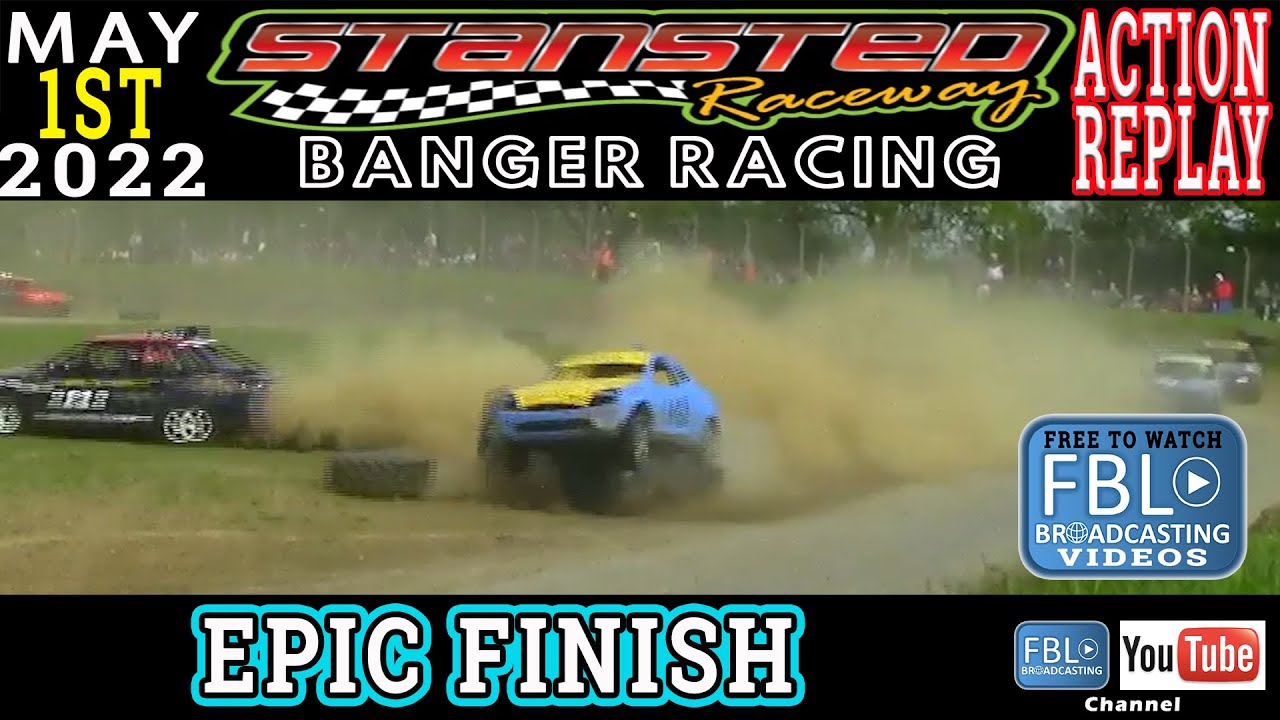 Stansted Raceway Banger Racing Action Replay Epic Crash finish Hot Rod ...