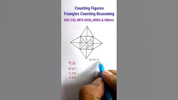 Counting Figures| Triangles Counting| Reasoning for SSC CGL CHSL MTS | Reasoning Classes| #shorts