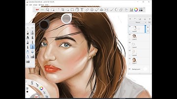I tried painting a Portrait on Autodesk Sketchbook | Time lapse