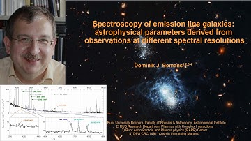 VEGA 2022 - Talk 4 - Dominik Bomans - Spectroscopy of emission line galaxies